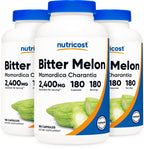 Nutricost Bitter Melon 600mg, 180 Capsules (3 Bottles)