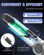 Electric Spin Scrubber, [IPX8 Waterproof ] [50KG Torque]- Gray