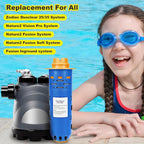 Replacement W28000 W28001 W28002 for Nature2 Duoclear 25 35 Pool Mineral Cartridge for Zodiac DuoClear Fusion, Fusion Soft, Vision Pro System Inground, Blue