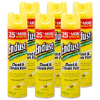 Endust Lemon Zest Multi-Surface Dusting and Cleaning Spray, Lemon Zest, 6-Pack