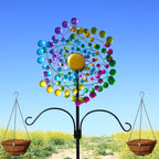 Large Metal Kinetic Wind Spinners Outdoor Garden Yard Decor