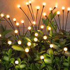 NBQQ Solar Garden Lights 4 Pack of 32 LEDs Swaying Firefly Garden Decor