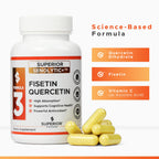 Superior Formulas | Superior SENOLYTIC+ | Fisetin-Quercetin Complex | Physician-Formulated and Science-Based Supplement for Adults 18+ | Promotes Cellular Repair | Boosts Longevity & Healthspan