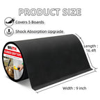 WELSTIK 9" x 16.4FT Rubber Skateboard Grip Tape - Extra Wide Anti-Slip Traction Sheet, Non-Abrasive Waterproof Grip Tape for Skateboard Decks, Scooters, Tool Handles, and Stairs - Black
