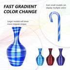 AMOLEN Silk PLA 3D Printer Filament Bundle, Shiny Multicolor Rainbow PLA Filament 1.75mm Pack, Fast Color Change PLA 3D Printing Filament for Most FDM 3D Printer, 200g X 4 Spools