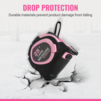 WORKPRO 25-FT Tape Measure with Fractions, 3 Brakes Retractable Measuring Tape, Compact Measurement Tape with Magnetic Hook, Nylon Coating Blade Accuracy 1/32”, Pink