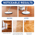 Flaurix 2Pcs Floor Restore Cleaner & Polish,High Solid Content Floor Polish For Shine Renewal & Protective Layer,Helps Conceal Small Scratches,Quick-Drying Protective Finish For Tile,Shine Wood-300ml