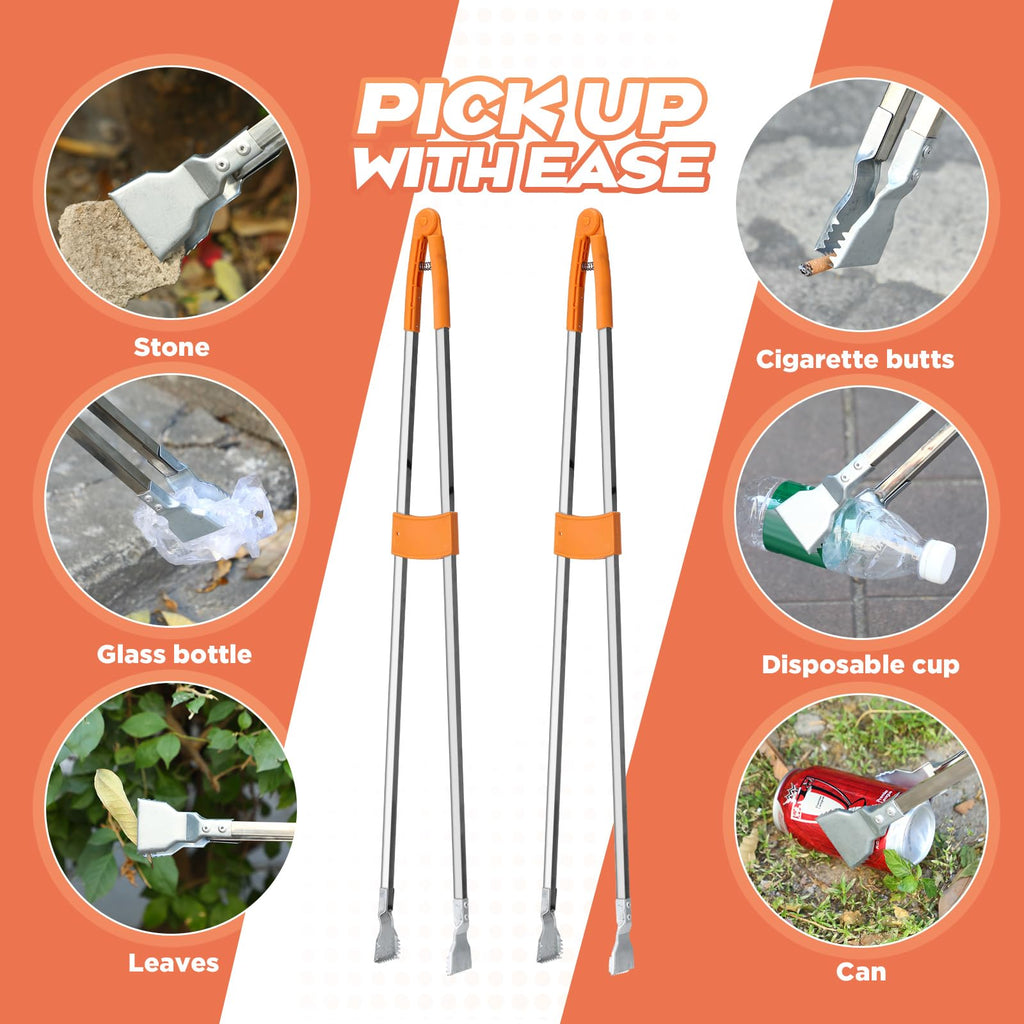 Loyim 4 Pack 36" Reacher Grabber Tool, Lightweight Litter Pick up Sticks