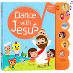 Dance with Jesus Christian Sound Books for Kids - 6 Bible Songs - Christening, Baptism Gifts for Boys and Girls - Religious Toys, Interactive Music Books for Toddlers - Baby Dedication