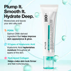 ANUA PDRN Hyaluronic Acid 100 Moisturizing Cream, Lightweight, Non-Greasy Hydrating Face Moisturizer with Salmon DNA for Glass Skin, Korean Skincare (2.02 fl oz)