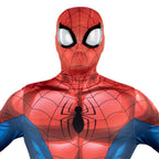 MARVEL Spider-Man Official Adult Deluxe Zentai Halloween Costume - Stretch Spandex with Hidden Zippers and Wrist Slits (M)