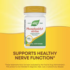 Nature's Way Phosphatidylserine, Supports Brain Function*, 100 mg per Serving, 60 Softgels (Packaging May Vary)