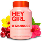 D Mannose Capsules - Fast-Acting UTI Supplement - Cleanse & Flush Impurities - with Natural D-Mannose Powder, Cranberry, Hibiscus & Dandelion - Alternative to Cranberry for Women, 60 Capsules