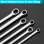 DURATECH 14mm Extra Long Ratcheting Wrench, Metric, CR-V Steel