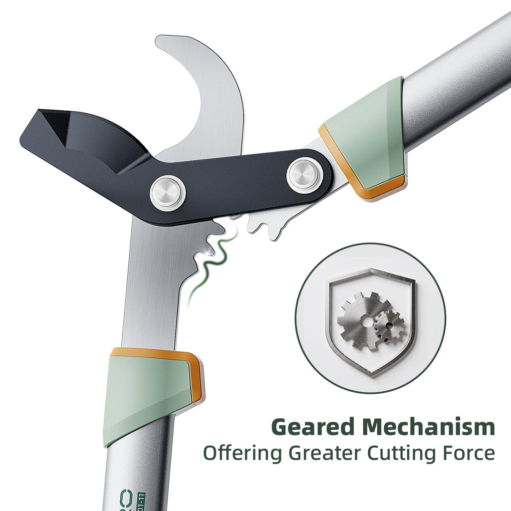 PrunePro® Loppers for Tree Trimming Stainless Steel Branch Cutter Heavy Duty Bypass Tree Pruner Rust Resistant Sharp Blade Up to 2" Tree Limb Trimmer for Gardening