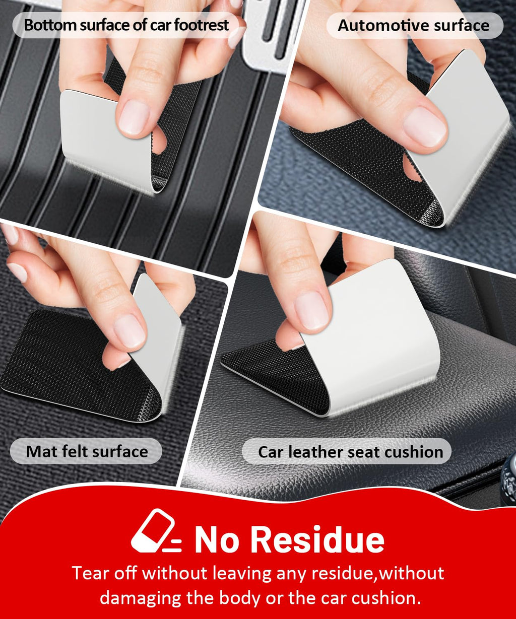 Cosygo Heat Resistant Hook and Loop Strips, Heavy Duty & Waterproof, Strong Hold for Car Mats Outdoor Indoor Use, 20 Sets 3.2x1.2 Inch Black