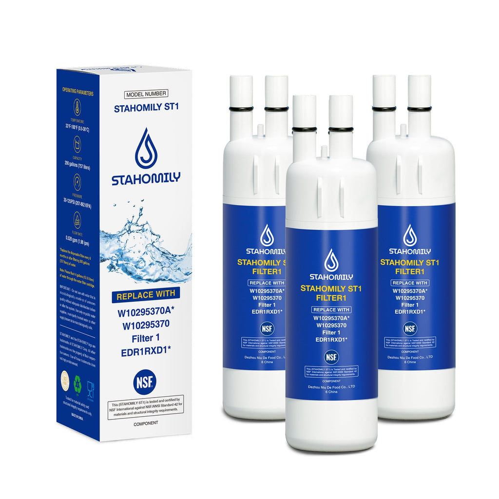 W10295370A Water Filter Replacement for Whirlpool EDR1RXD1, Everydrop Filter 1, W10295370, WHR1RXD1, KAD1RXD1, P4RFWB, P8RFWB2L, Compatible with Kenmore 46-9930, 46-9081, 3 Pack