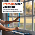 Amazon Basics Blue Painters Tape, Protects Surfaces, Removes Easily, No Residue, 0.94" x 60-Yard, 4 Rolls