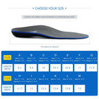 Plantar Fasciitis Feet Insoles Arch Supports Orthotics Inserts Relieve Flat Feet, High Arch (Mens 13-13 1/2)