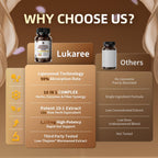 Lukaree 16-in-1 Wormwood Black Walnut Clove Cleanse for Humans Capsules – Natural Gut Detox & Digestive Health with Pumpkin Seeds Garlic Oregano Turmeric, Liposomal Tech 98% Absorption, Vegan 1155mg