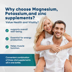 Potassium Magnesium Supplement - 150 Capsules - High Absorption Magnesium Complex - Potassium Supplement to Support Vascular Health & Leg Cramp