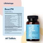 LifeVantage® Reset PM™ - Advanced Multi-Nutrient Supplement, Restful Sleep & Optimal Health - Timewise Nutrient Delivery™ for Relaxation & Morning Refreshment - Light Vanilla Coating - 60 Tablets