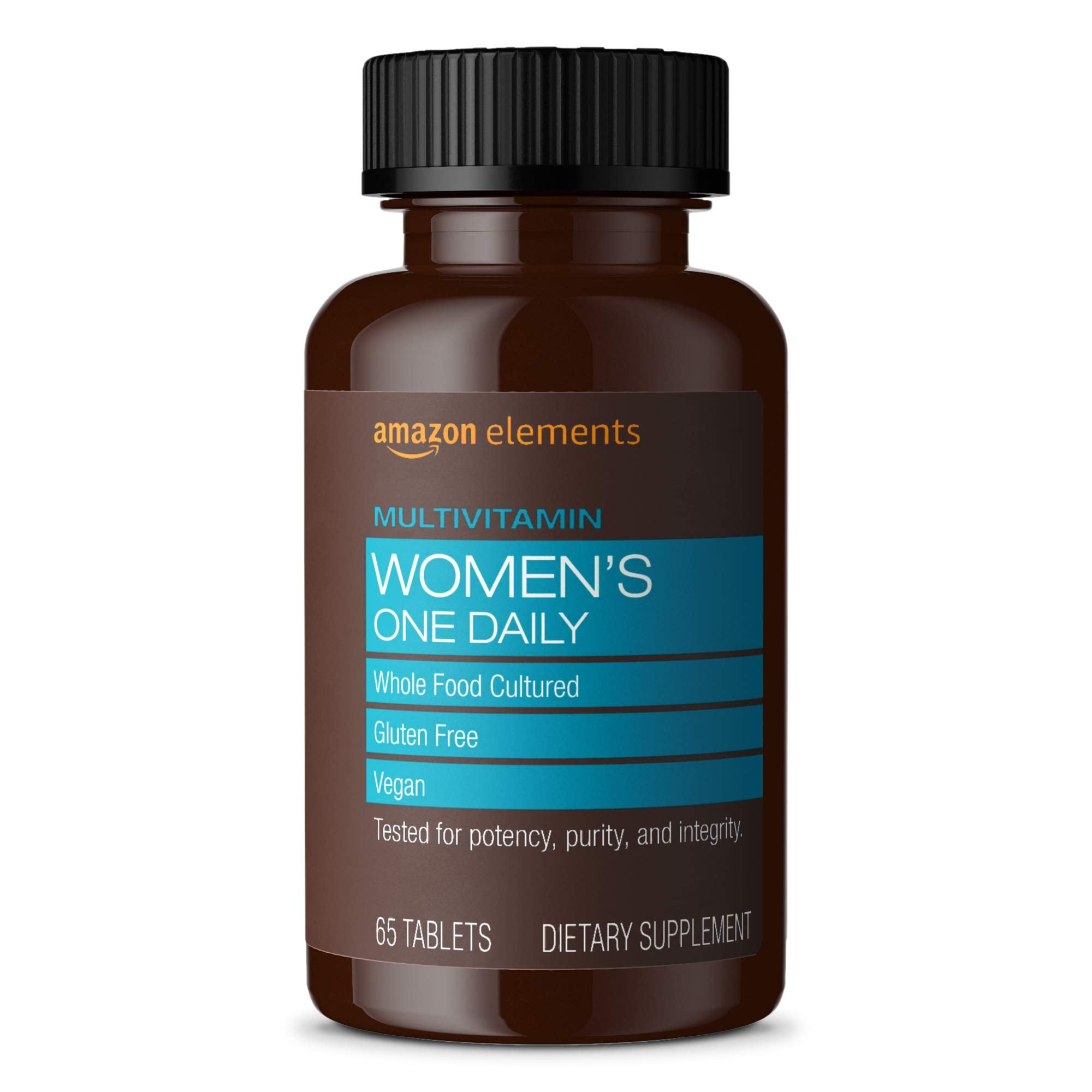 Amazon Elements Women's One Daily Whole Food Cultured Multivitamin, 65 Tablets