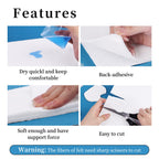Pllieay Adhesive Felt Premium Grade, Orthopedic Felt Roll 1/4" x 6" x 2.5yd. Quality Rayon Blend for Provide Cushioning and Support in Pain Foot