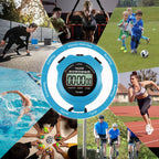PULIVIA Sports Stopwatch Timer, Single Lap Split Digital Stop Watch for Sports Kids Coaches Swimming Running, Blue
