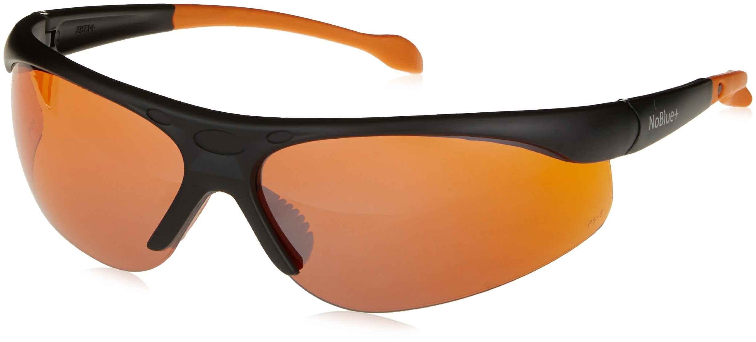 NoBlue Blue Light Blocking Safety Sunglasses for Sleep, Gaming & Screens – Amber Lenses Block 99.9% Blue & UV, ANSI Z87.1 Certified, Relieve Eye Strain & Support Deeper Sleep
