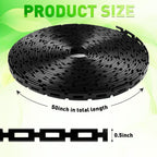 50 FT Chain Lock Tree Ties, 0.5Inch Outdoor Plant Strap for Staking