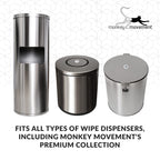 Club Wipes USA Sanitizing Wipes: 5000 Unscented Wipes (8" x 5"): 4 Refill Mega Rolls for Floor Stand and Wall Dispensers - For Gyms, Restaurants, Offices