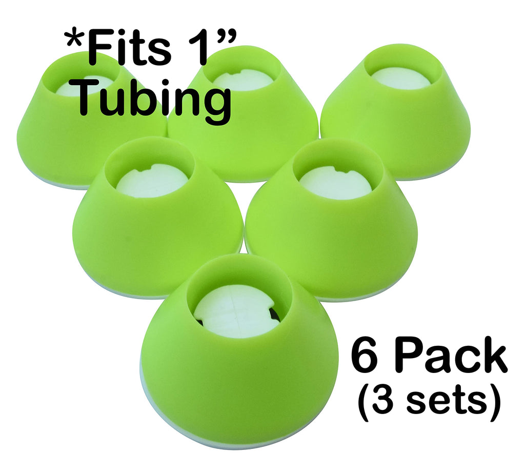 Easy To Use Products | Walker Coasters | Longer Lasting More Durable Tennis Ball Alternative | Glides Easily Over Hard Surfaces | 6 Count | Tennis Ball Yellow