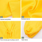 Lauthen.S 2 Pack Kids Art Smocks,Artist Painting Aprons Long Sleeve with Pocket for Toddler 8-12 Years(Blue/Purple)