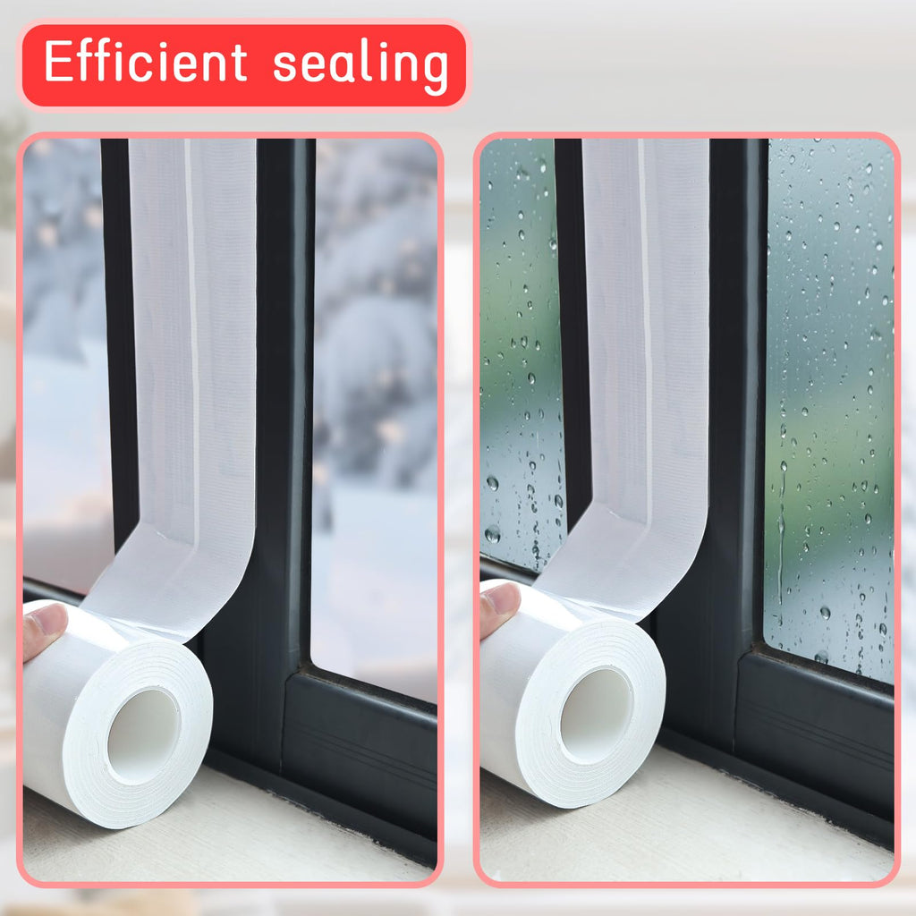 Window Sealing Tape, Window AC Insulation Tape, White 3 Inch x 65 FT