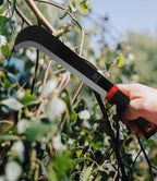 WICING Machete, 15 Inch Gardening Machete for Outdoor and Yard Work, 3Cr13 Stainless Steel and Non-Slip Handle with Nylon Sheath