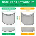 ADQ56656401 Dryer Lint Filter Upgraded Stainless Steel Mesh Screen for LG ADQ566564 and Ken-more Elite Dryer Lint Screen Replacement with Clothes Dryer Lint Vent Trap Cleaner Brush Part #PS3531962