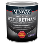 Minwax Fast Drying Polyurethane Protective Wood Finish, Warm Satin, 1 Quart