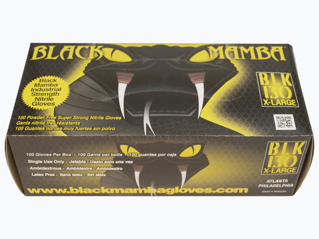 Black Mamba Super Strong Nitrile 100 Glove BOX (EXTRA LARGE)