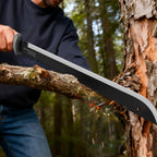 Esvopa Machete for Bushcraft, Survival Knife with Saw for Yard Work
