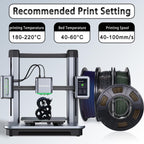 YOUSU Glow in The Dark TPU 3D Printer Filament Bundle,Gray