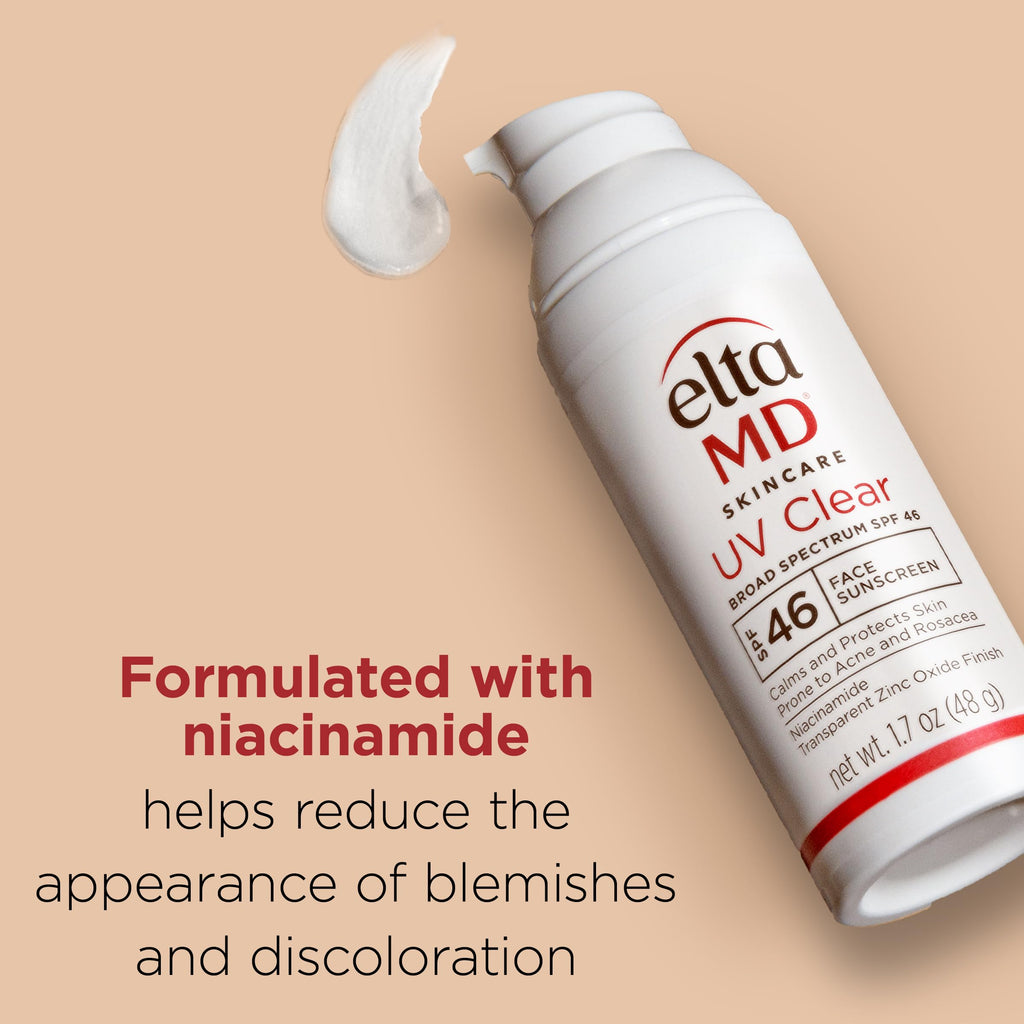 EltaMD UV Clear Face Sunscreen SPF 46, Oil-Free Sunscreen with Zinc Oxide, Dermatologist Recommended