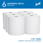 Scott Professional Hard Roll Paper Towels, Bulk, 6 Rolls x 950' (02000)