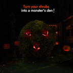 WBao Halloween Decorations Outdoor Flashing Spooky Halloween Eyes Lights, Realistic Glowing Eyes with 3 Light Modes & Timer, Waterproof Battery Operated Eyes for Windows, Trees, Graveyard Decor, 5Pack