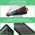 ILITING 1020 Trays Set - 5 Pack (10 Pcs) Durable 1020 Mesh Tray and No-Hole Tray, Ideal Soil Blocking Trays for Seedlings, Microgreens, and Hydroponics, Heavy-Duty