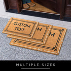 Personalized Door Mat, Custom Door Mat with Text, Custom Welcome Doormat, Coir Entryway Decor, Indoor Outdoor, Housewarming Christmas Gift, Slip Resistant Backing