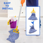Commercial Heavy Duty Mop Heads Replacement: 6 Packs Industrial Wet Mop Head for Floor Cleaning - Commercial Products Looped End String Head Refills