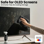 EVEO Screen Cleaner Spray - Large Screen Cleaner Bottle - TV Screen Cleaner, Computer Screen Cleaner, for Laptop, Phone, Ipad - Computer Cleaning kit Electronic Cleaner (1 Pack)