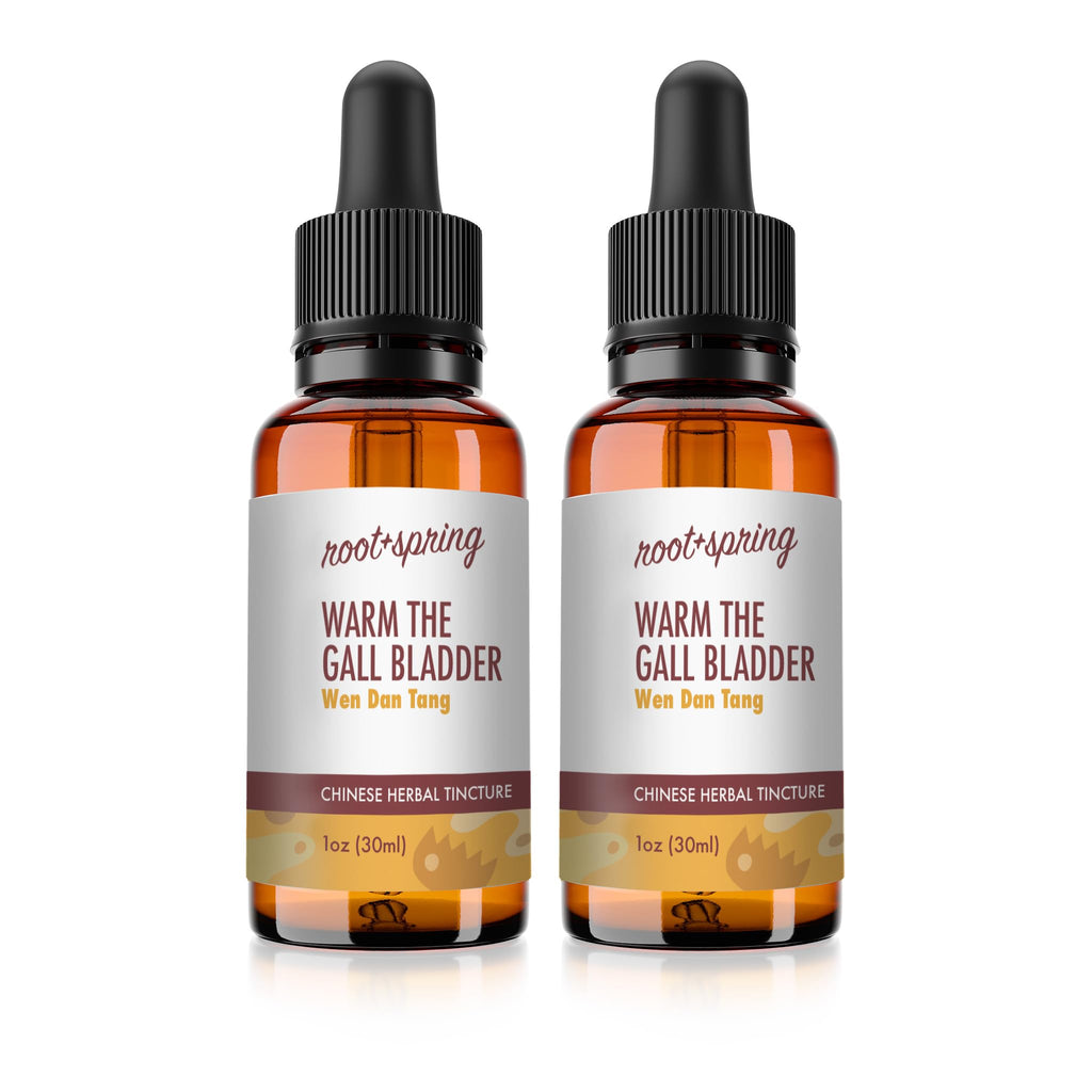 root + spring Warm The Gallbladder - Wen Dan Tang - Herbal Tincture (Liquid Extract) - Wen Dan Wan Concentrate with Dropper - Natural TCM Herb Blend Supplement 1 oz (Pack of 2)