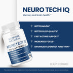 (5 Pack) Neuro Tech IQ Brain Supplement Neurotech Iq Focus Formula Pills (300 Capsules)